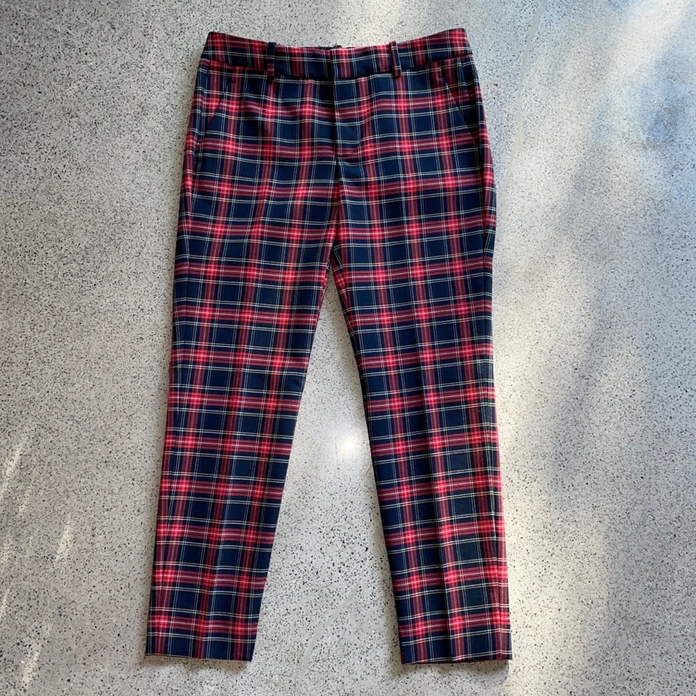 Zara Plaid Trousers Size 4